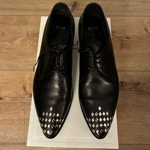 Original retail $1350 Celine x Heidi Slimane Runway Studded Derby LIKE NEW sz 11